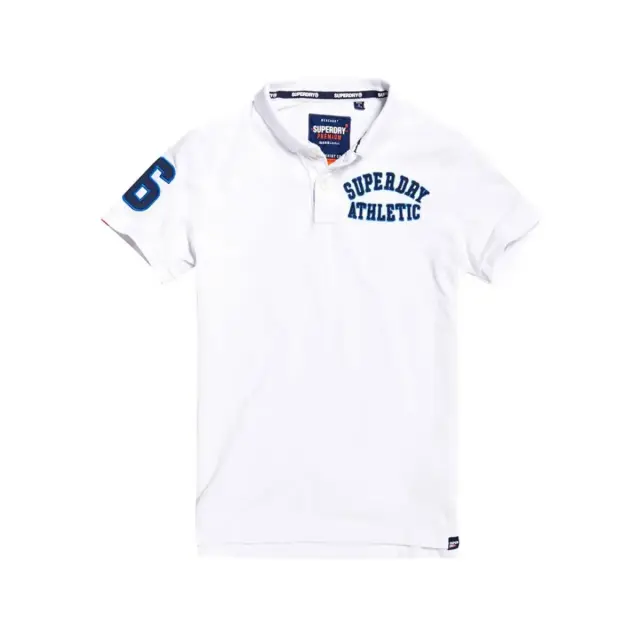 Superdry Ανδρικό T-Shirt Classic Superstate Pique Polo, Χρώμα Optic - M 3