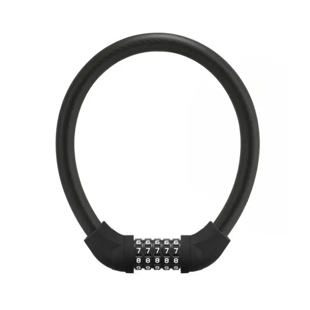 Rockbros Bicycle Lock with Code RKS870-BK Steel Cable 85cm Black