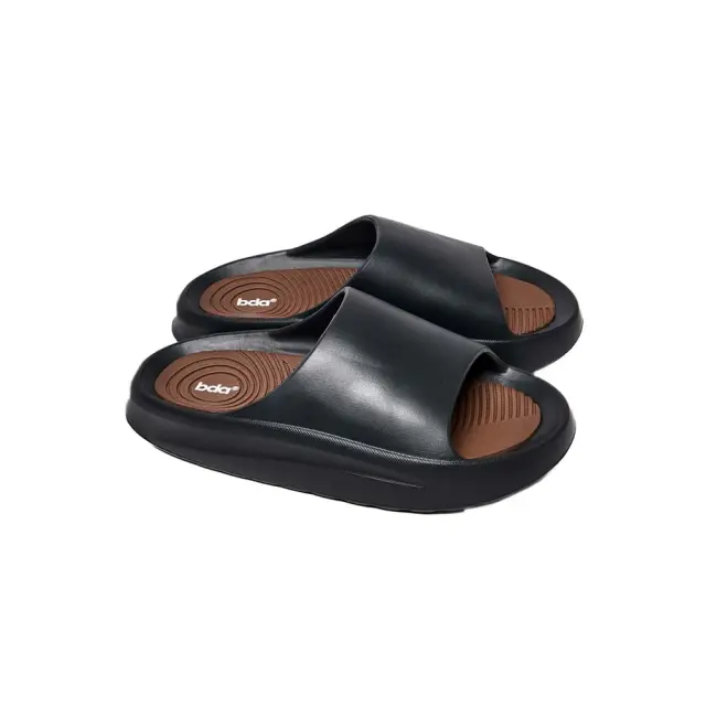 Body Action Unisex Pool Slides Μαύρο - Καφέ 093609-01 (Body Action)