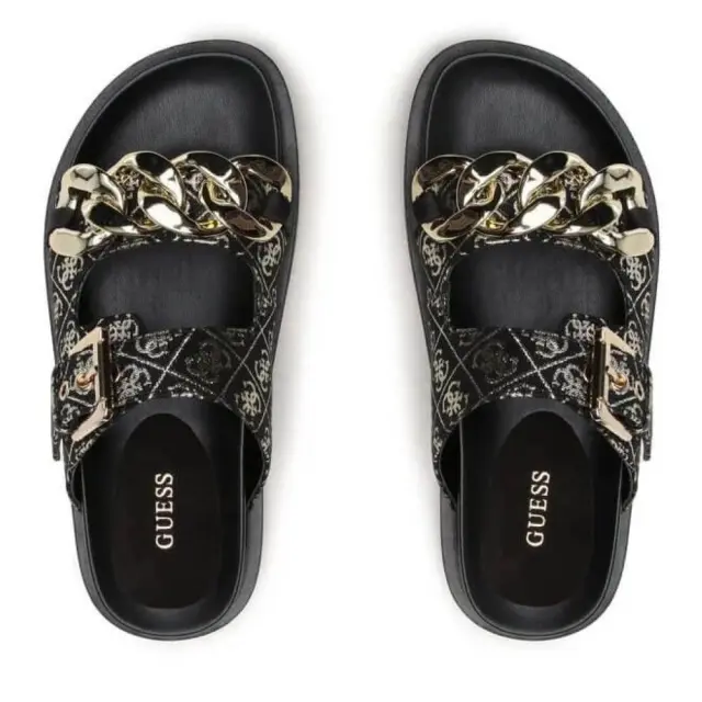Παντόφλα Fatema με λογότυπο 4G Guess Black - 36 2