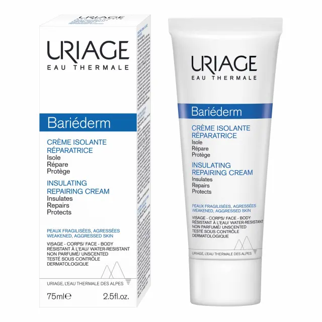 Uriage Bariéderm Crème Isolante Réparatrice Επανορθωτική & Μονωτική Κρέμα για Πρόσωπο, Σώμα & Χέρια, 75ml