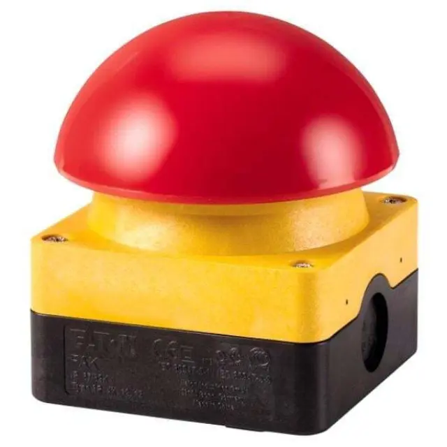 FAK-R/V/KC11/IY Palm switch, 1N/O+1N/C, emergency switching off, surface mounting