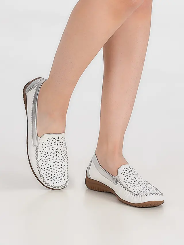 Gabor Μοκασίνια-Loafers Γυναικείο δέρμα Άσπρο GAB/46094 51-WEISS 2