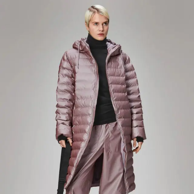 Μακρύ Μπουφάν Puffer Rains Lohja 15830-37 Μωβ - M 2