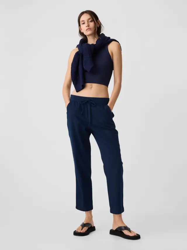 Easy Straight Pull-On Παντελόνι true indigo blue