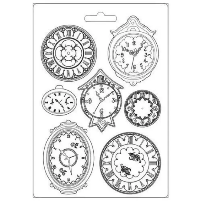 Εύκαμπτο Καλούπι για Σαπούνι-Γύψο - 21x29.7cm - Garden of Promises Clocks