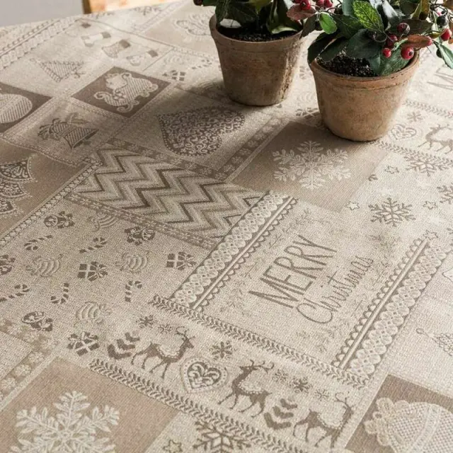 ΤΡΑΠΕΖΟΜΑΝΤΗΛΟ 135X135 GOLD GOFIS HOME 3