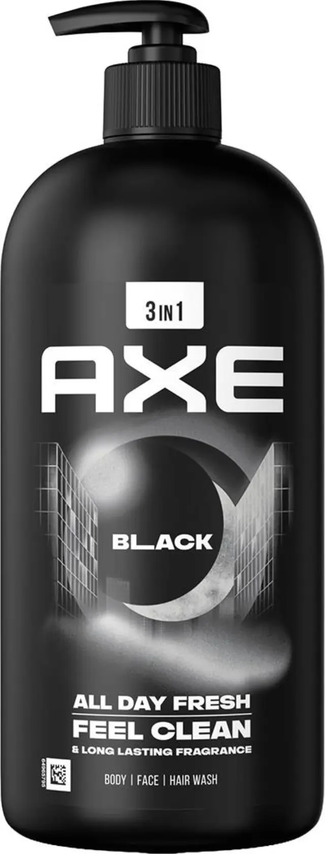Axe Black 3 σε 1 Αφρόλουτρο Σώματος 900ml