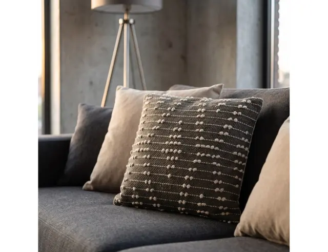 Διακοσμητικό Μαξιλάρι Home & Styling με ανάγλυφο σχέδιο και διαστάσεις 45x45cm - Army A35823060