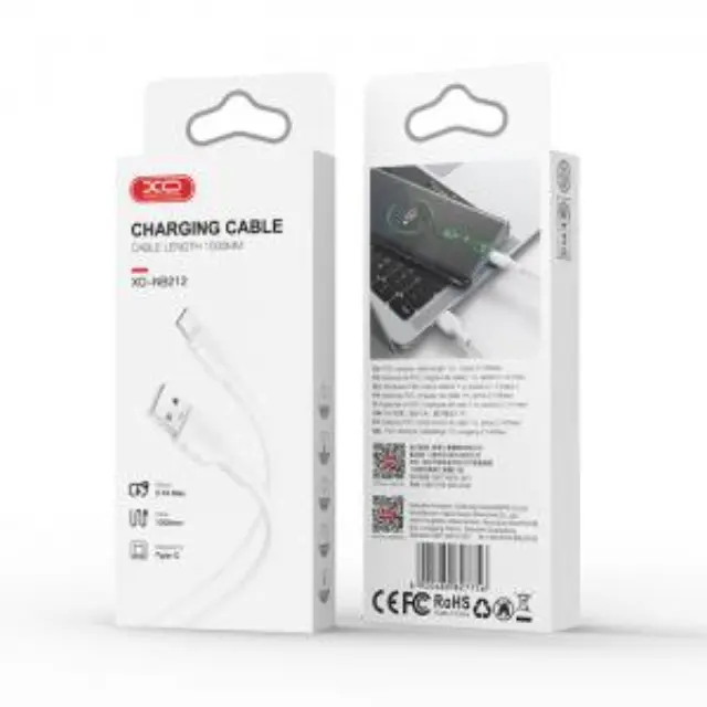 Καλώδιο USB High-Speed A αρσ. - USB Type-C αρσ. 10.5W, 1.00m σε λευκό χρώμα 2