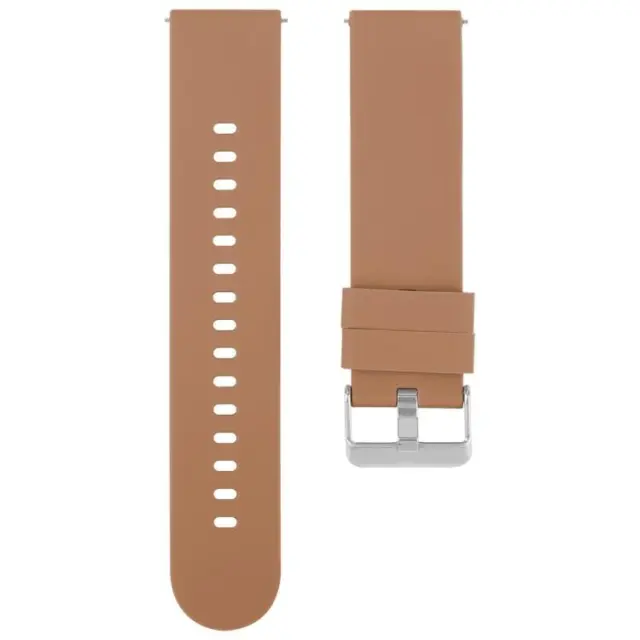 Solid Color Λουράκι για Smartwatch 20mm-Brown OEM