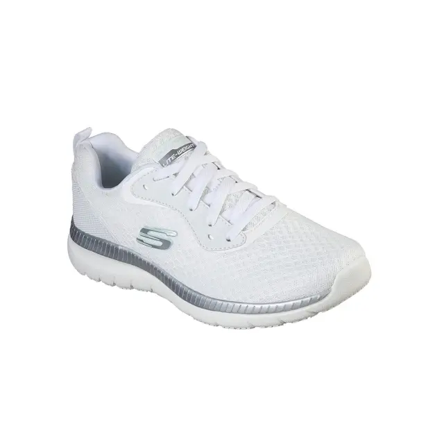 Skechers Women's Bountiful Άσπρο - Ασημί 12606-WSL (Skechers) 2