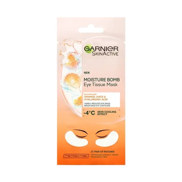Tissue Mask Υφασμάτινη Μάσκα Ενυδάτωσης Ματιών Με Πορτοκάλι 1τμχ