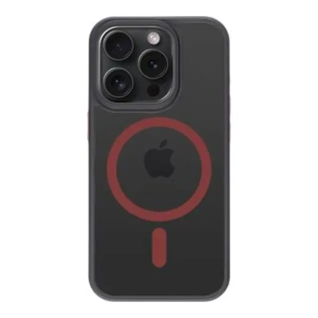 Tactical MagForce Hyperstealth 2.0 Cover for Apple iPhone 15 Pro Black/Red