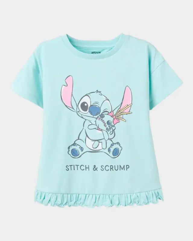 Παιδική μπλούζα κοντομάνικη για κορίτσι Stitch & Scrump Disney 5606812729761