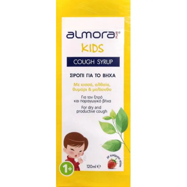 Almora PLUS Kids Cough Syrup Παιδικό Σιρόπι για τον Ξηρό και Παραγωγικό Βήχα Από 1 έτους 120ml 2