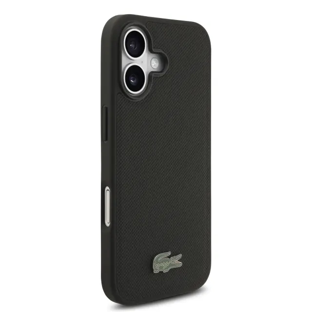 Lacoste Iconic Petit Pique MagSafe Case + Wallet for iPhone 17 Black 3