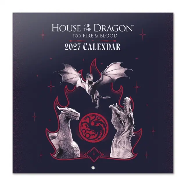 HMEΡΟΛΟΓΙΟ ΤΟΙΧΟΥ GAME OF THRONES HOUSE OF THE DRAGON SEASON 3 2027 30X30 CALENDAR CP27024