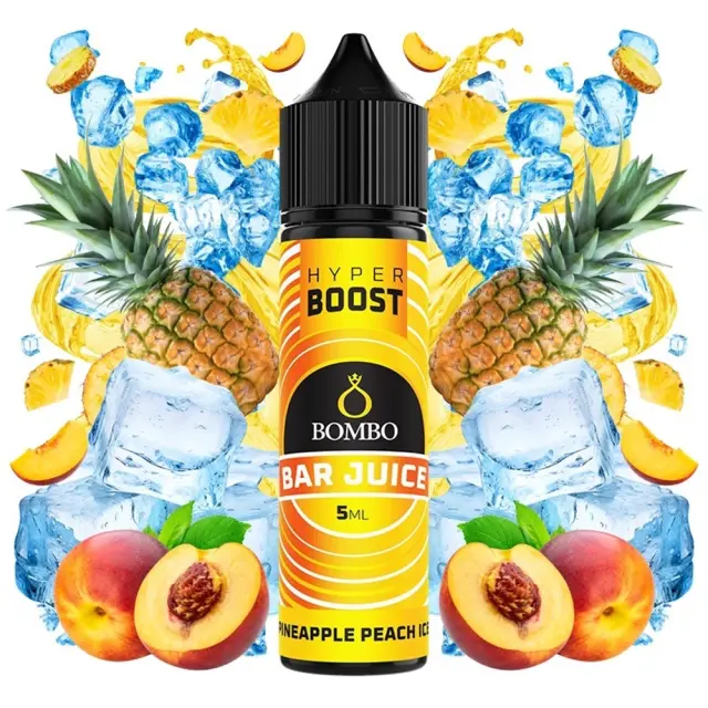 Bombo Bar Juice Hyper Boost Pineapple Peach Ice 5ml/60ml FS