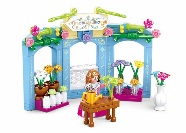 Sluban Τουβλάκια Ανθοπωλείο - Flower Shop για 6+ ετών 154τμχ M38-B0905