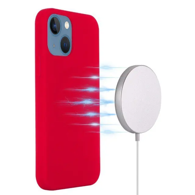 Θήκη Σιλικόνης με MagSafe για iPhone 15- Red OEM