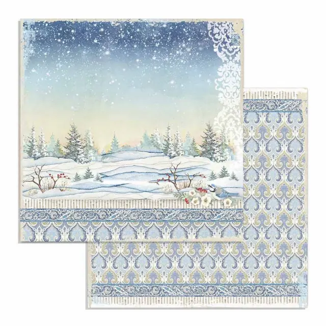 Χαρτιά scrapbooking 10τεμ, 30.5x30.5cm, Winter Tales Stamperia 2
