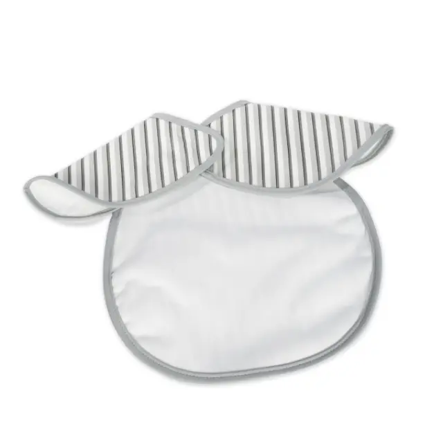 Αδιάβροχη Σαλιάρα με Κοντά Μανίκια Botton Stripes 2