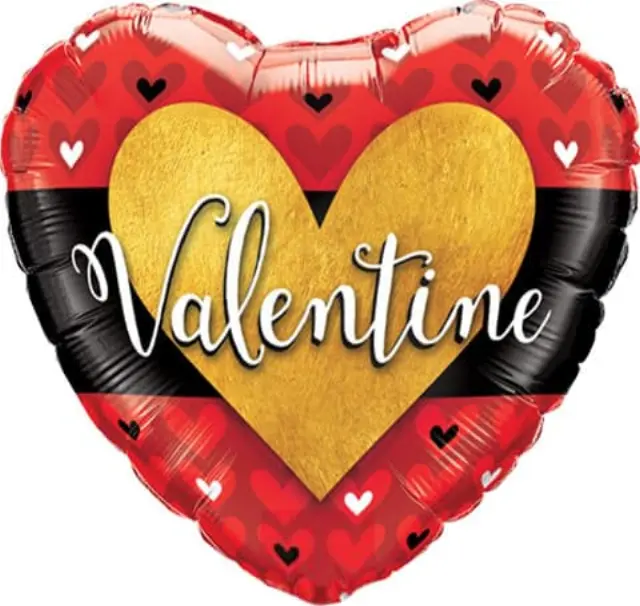 Μπαλόνι Φοιλ 18 Valentine Burnished Heart Gold / 46εκ