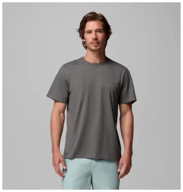 Columbia CSC™ Basic Tee Charcoal Heather – Ανδρικό Βαμβακερό T-Shirt - 2154991-030 - S