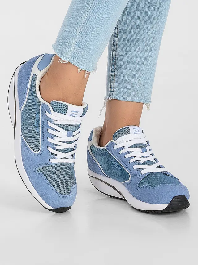 MBT Sneakers Γυναικείο δέρμα/δέρμα Nubuck Μπλέ MBT/703248 SPRING BLUE 2