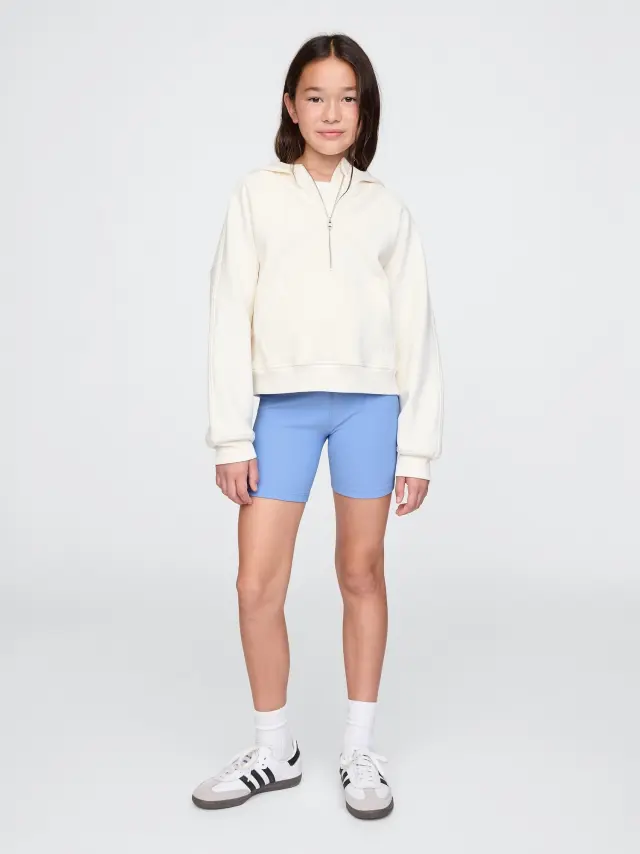 Μπλε Παιδικό Rib Bike Short Blue shirting - XS