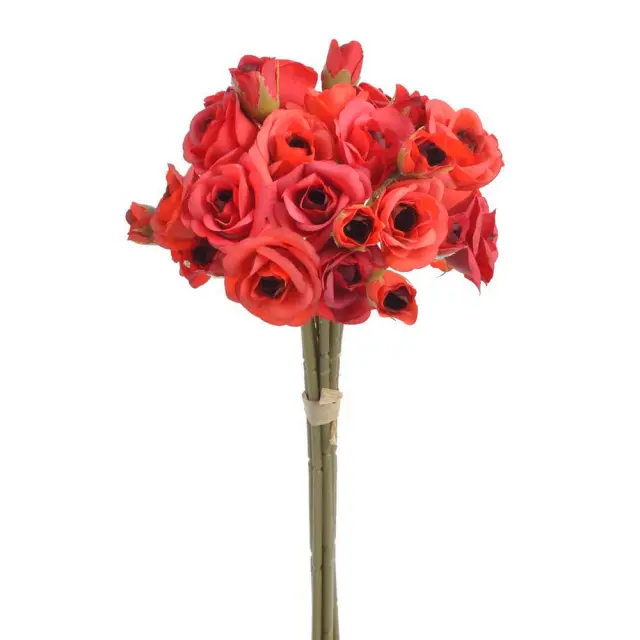 Μπουκέτο τριαντάφυλλα, 32cm, κόκκινο