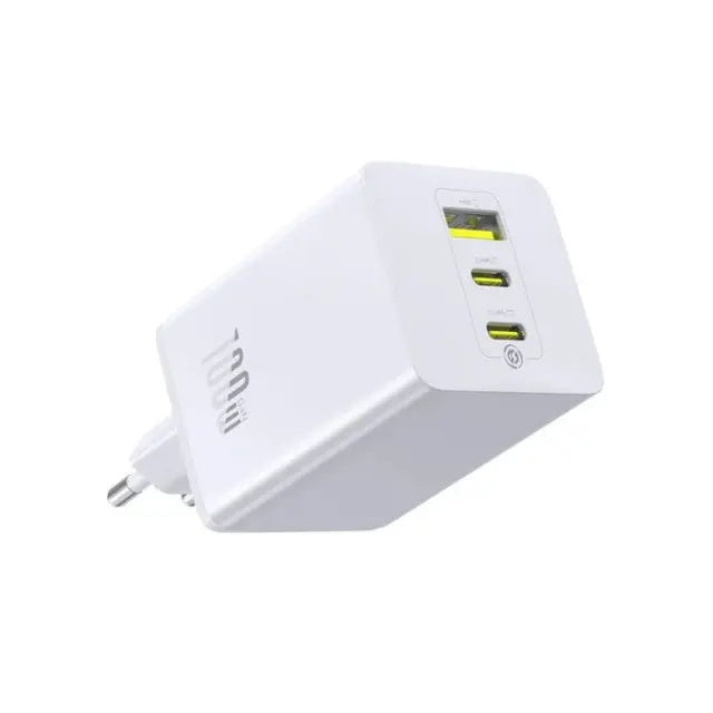 Baseus EnerFill FE11 Fast Charger USB-A + USB-C + USB-C 100W Moon White 3