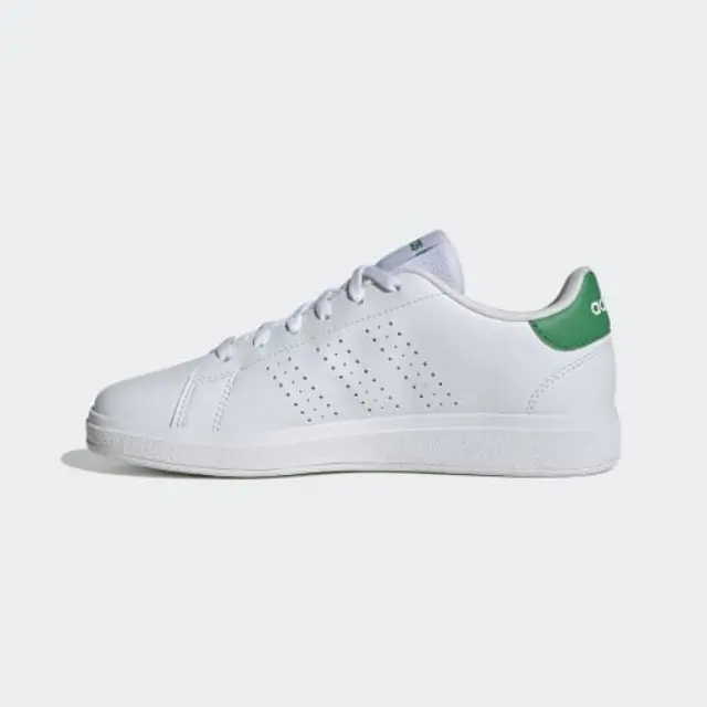 adidas Sportswear Kids Advantage Base 2.0 J Άσπρο - Πράσινο ID3889 (adidas Sportswear) - 38 ⅔ 2