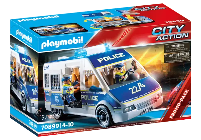 Playmobil 70899 - Action Heroes Αστυνομικό λεωφορείο με φώτα και ήχο 2