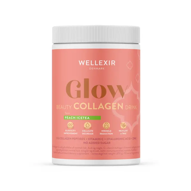 Wellexir - Glow Beauty Drink Peach Ice Tea 360 g - Health and Personal Care