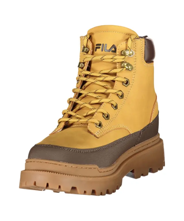 Fila - Ανδρικά Αθλητικό Μποτάκι Mount FFM0491-70109 Κίτρινο/Καφέ 3