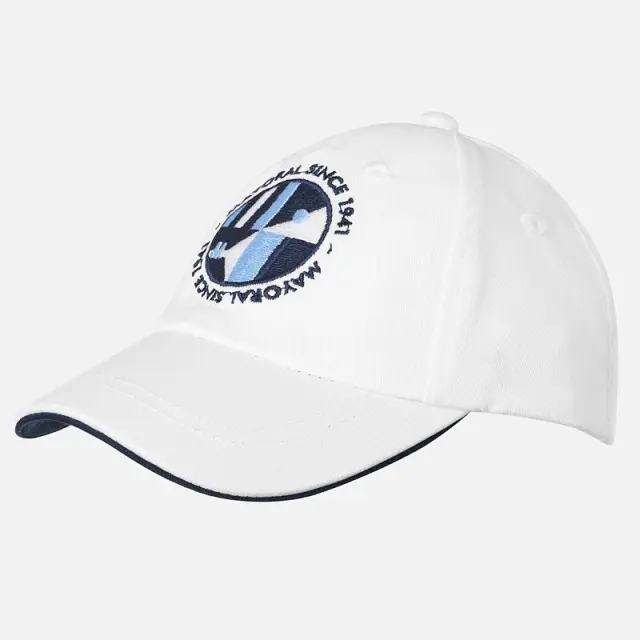Baby 6 μηνών έως 4 ετών Καπελάκι "sport chic" λευκό - 46cm