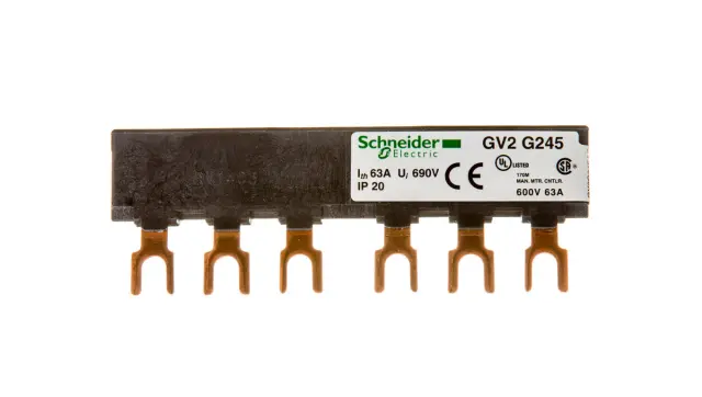 Linergy FT - Comb busbar - 63 A - 2 tap-offs - 45 mm pitch