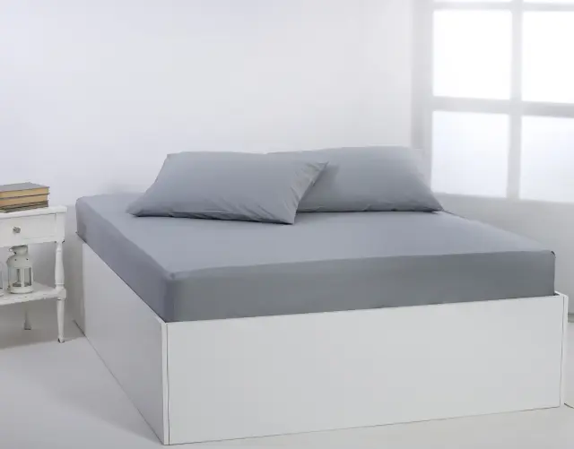 Βαμβακερό σεντόνι essentials (245cm x 267cm) quarry - -