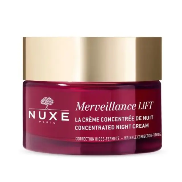 Nuxe Merveillance Expert Κρέμα Προσώπου Νυκτός για Ενυδάτωση & Αντιγήρανση με Υαλουρονικό Οξύ & Κολλαγόνο 50ml