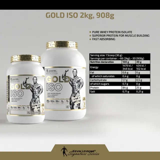 Kevin Levrone Gold ISO Strawberry, 2 kg 2