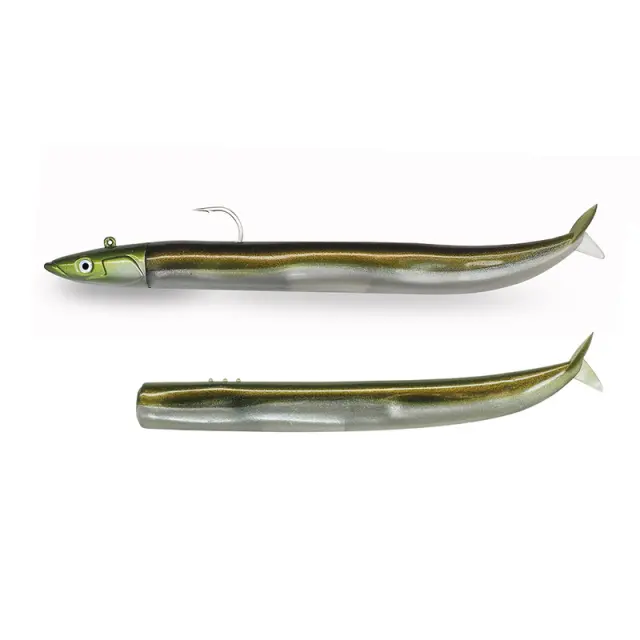 Σιλικονούχο Χέλι Fiiish Crazy Sand Eel No4 Combo CSE1438 XDeep - 55gr Khaki