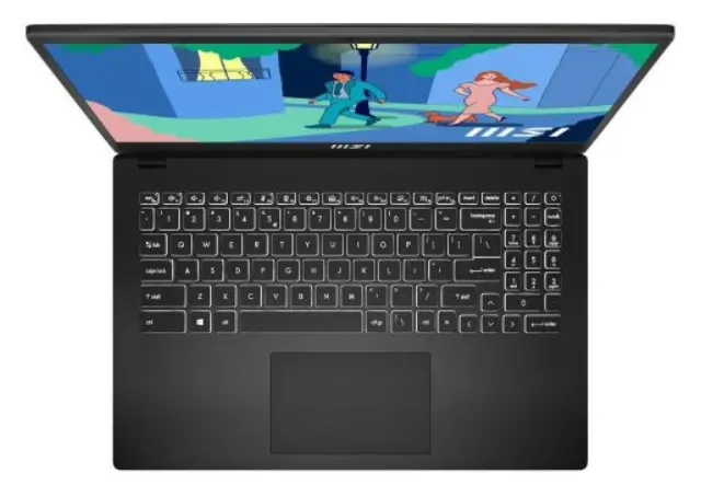 MSI Laptop Modern 15 B7M 15.6 FHD IPS R5-7430U/16GB/512GB SSD/Win 11 Home/2Y/Classic Black 2