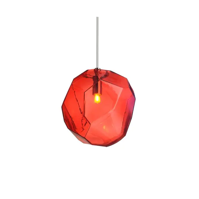AcaLight Offer NETTO ΦΩΤΙΣΤΙΚΟ ΚΡΕΜΑΣΤΟ ΚΟΚΚΙΝΟ ΓΥΑΛΙΝΟ ΣΥΜΒΑΤΙΚΟ 1ΧΕ27 IP20 Φ250Χ1200mm