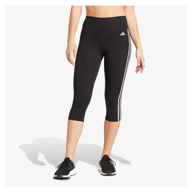 adidas Train Essentials 3 Stripes High Waisted 3/4 (HT5437-Black) - Μαύρο
