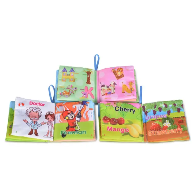 Moni Toys Υφασμάτινα Βιβλία Δραστηριοτήτων Σετ 3τμχ Θάλασσα Ζώα και Φάρμα 12+ Μηνών 3