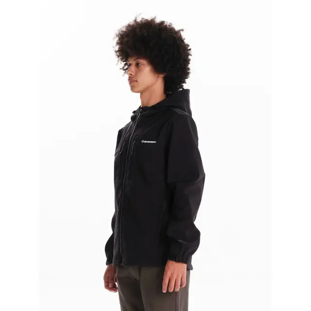 Emerson Hooded Bonded Jacket (242.EM11.06-Black) - Μαύρο - S 2