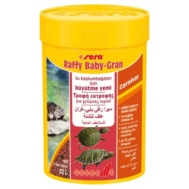 Sera Raffy Baby Gran Pellet Τροφή Χελώνας σε Κόκκους 100ml