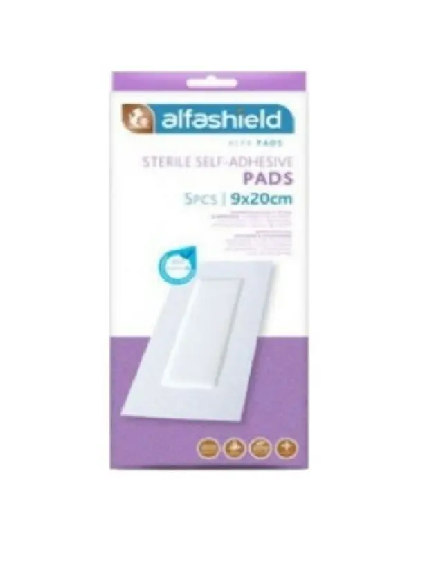 Alfa Gauze Αποστειρωμένα Αυτοκόλλητα Επιθέματα 9 x 20 cm, 5τμχ
